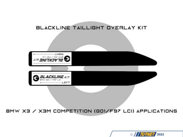 Goldenwrench Supply Co Blackline Taillight Overlay Kit - F97/G01 X3/X3M F97G01