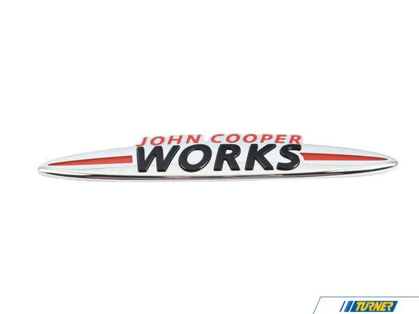 Genuine MINI Front JCW Grille Badge - F55 F56 F57 LCI  51115A346F8