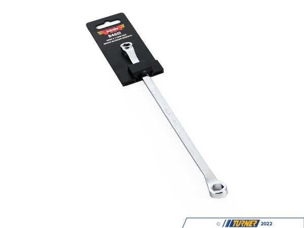 VIM Tools Brake Bleeder Wrench 9mm X 11mm Hex Box, Chrome  B460I