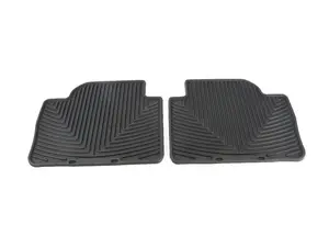 Rear All-weather Rubber Floor Mats - Black - F30