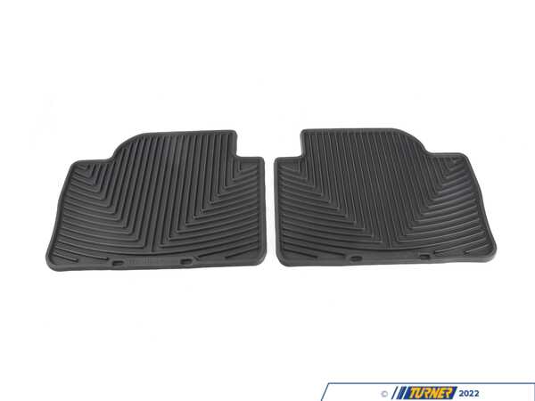 WeatherTech Rear All-weather Rubber Floor Mats - Black - F30 W268