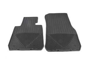 Front All-weather Rubber Floor Mats - Black 