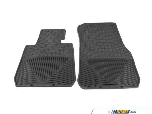 WeatherTech Front All-weather Rubber Floor Mats - Black  W267