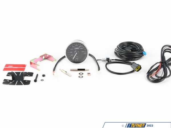 Prosport Performance 52mm Supreme Series Oil Temperature Gauge- White/Amber-White Pointer/Chrome Bezel 216CLSDWAWOTU-R.
