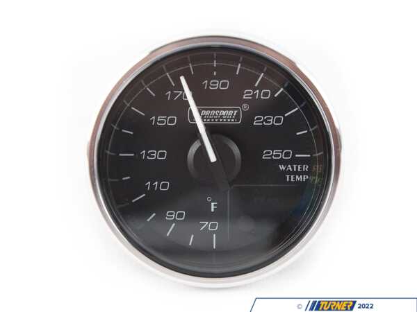 Prosport Performance 52mm Supreme Series Coolant Temperature Gauge Kit - White/Amber-White Pointer/Chrome Bezel 216CLSDWAWTU-R.F