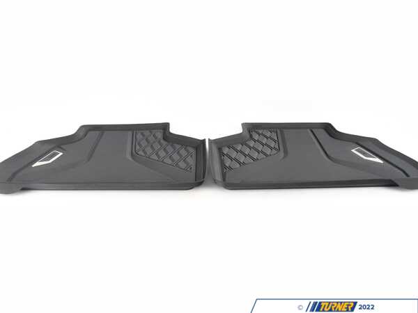 Genuine BMW Genuine BMW Rear Rubber Floor Mat Set - Black - G05 X5 51472458560