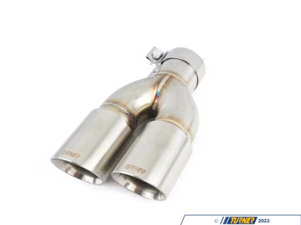 Turner Motorsport Turner Motorsport Double Wall Slash Cut - 2.5 Inlet 3.0 OD - Stepped Right - Brushed Stainless 026732TMS06-02