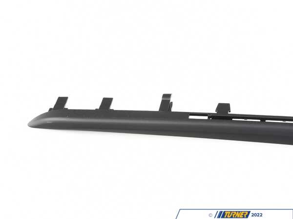 Genuine BMW Genuine BMW Accent Molding, Front Left Schwarz - 51217348425 - F34 51217348425