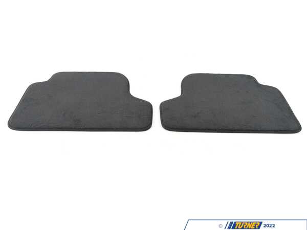 Genuine BMW Rear Anthracite Floor Mats - F82 F32 51477910608