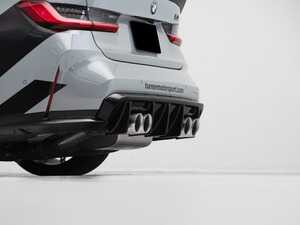 G80 M3 Gloss Black High Kick Trunk Spoiler & Rear Diffuser