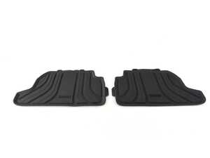 Genuine BMW Floor Mats All Weather Rear - Black - F23