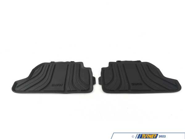 Genuine BMW Genuine BMW Floor Mats All Weather Rear - Black - F23 51472361515