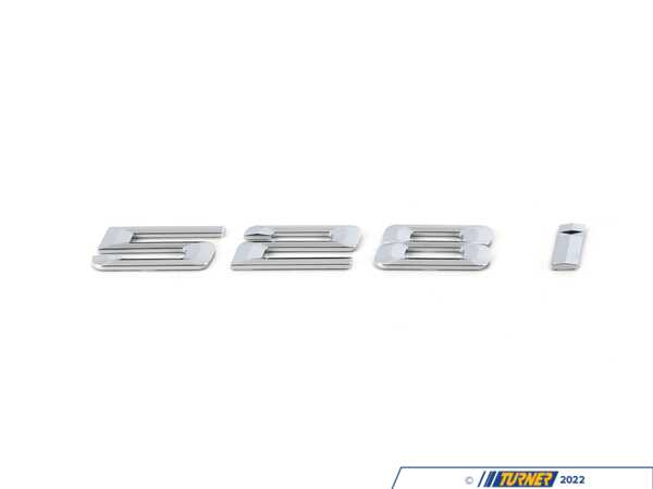 Genuine BMW Genuine BMW Emblem - "528i" for Trunk Lid - F10 528i 51147219539