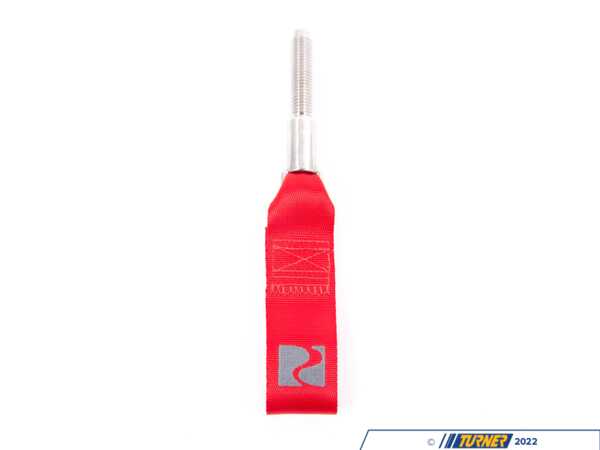 Rennline Strap Style Tow Hook - Red - 5/8-11 Thread E309