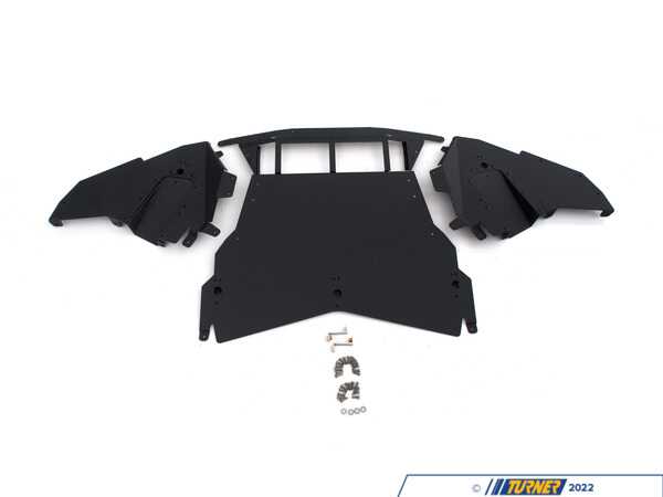 Turner Motorsport Turner Motorsport F10 M5/F12 M6 Skid Plate - Wrinkle Black Powder Coated Finish 047639LA01-02