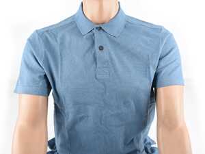 BMW Polo Shirt For Men - Medium - Steel Blue 