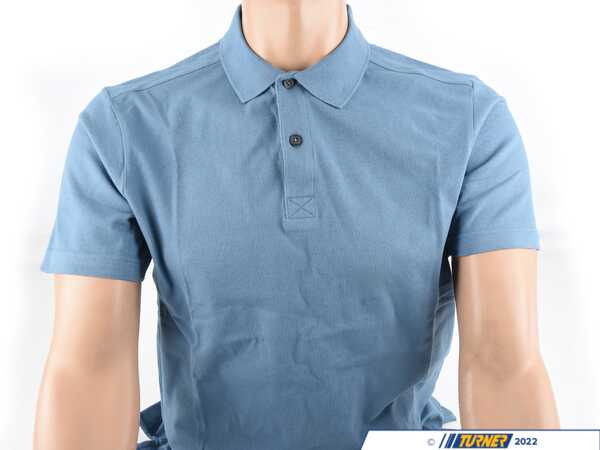 Genuine BMW BMW Polo Shirt For Men - Medium - Steel Blue  80142411083