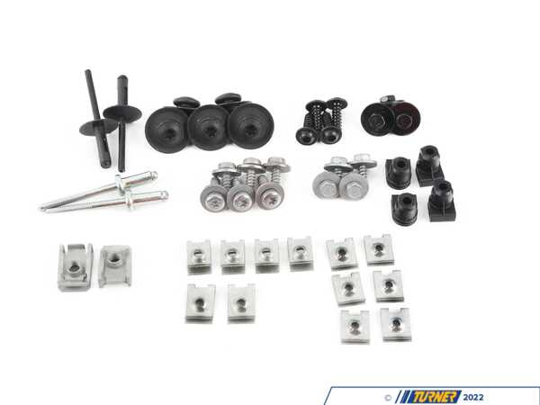 Genuine BMW SET OF MOUNTED PARTS, BUMPER 51112410278