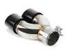 Turner Motorsport Turner Double Wall Slash Cut Exhaust Tip - 2.75 Inlet - 3.5 OD - Stepped Right - Titanium Black Chrome 026732TMS03-11 View 2