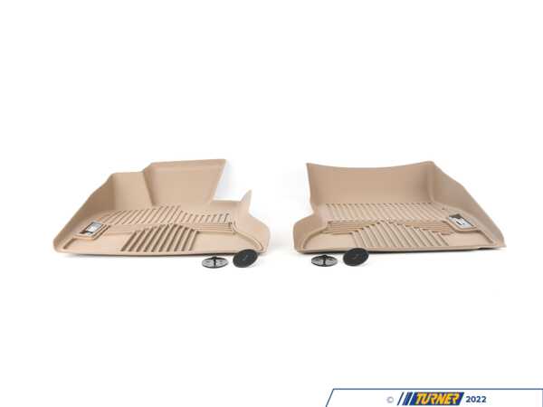 Genuine BMW Genuine BMW All Weather Floor Liners Front - Beige 82112220879
