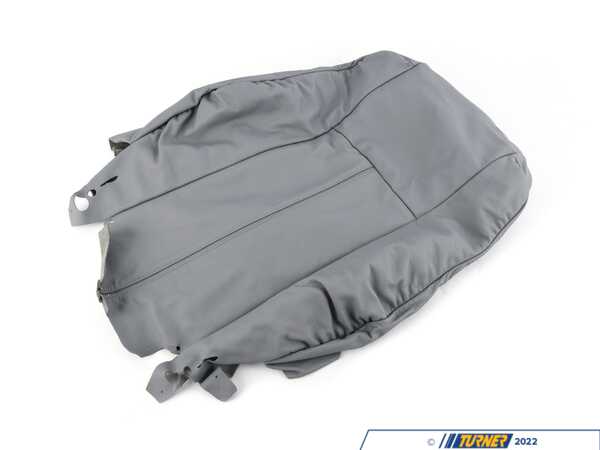 Genuine BMW Genuine BMW Cover Backrest, Leather N6Tt Grau - 52108253863 - E38,E39 52108253863