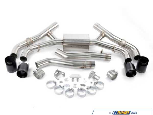 Dinan DINAN VALVED AXLE-BACK EXHAUST - Black Tips - 2020-2025 BMW X5M/X6M D660-0090-BLK