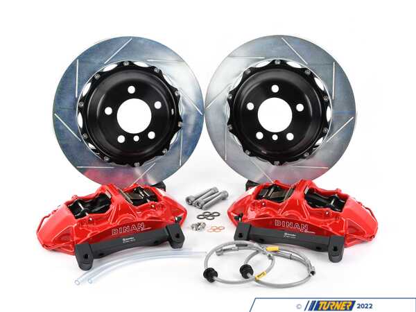 Dinan Dinan Front Big Brake Kit by Brembo - Red, Slotted - E82 D290-0811-R
