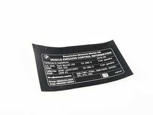 LABEL "EXHAUST EMISSION"