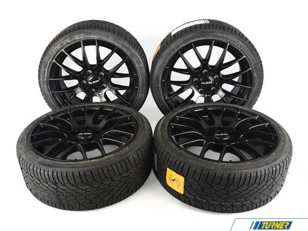 Alzor 18" Alzor Style 030 "Ready-To-Roll" OEM+ Fitment Square Wheel & Tire Package - w/ Ironman Tires - Mercedes W204 C-Class MB-030-18-00