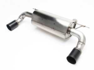 Stainless Axle-Back Exhaust - Black Tips