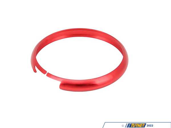 ECS MINI Cooper R55,R56,R57,R58,R59,R60,R61 Replacement Key Fob Ring - RED 61313456374RED