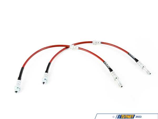 ECS ECS Stainless Steel Brake Lines - Front - I01 i3 047537LA01