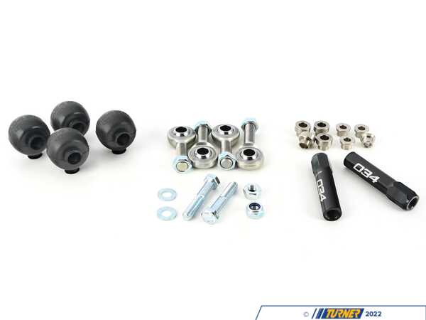 034Motorsport 034 Motorsport Billet Adjustable Sway Bar End Links - Rear - BMW E82/88 E9X 034-402-4035