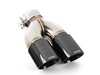 Turner Motorsport Turner Double Wall Slash Cut Exhaust Tip - 2.75 Inlet - 3.5 OD - Stepped Left - Titanium Black Chrome 026732TMS03-10 View 1