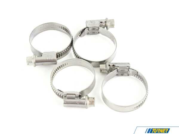 ECS Water Outlet Hose Clamp Kit Fix - Set Of Four  51738197504KT