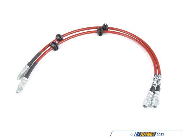 ECS Turner Motorsport Stainless Steel Brake Lines - Front 047523LA01