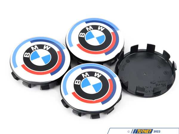 Genuine BMW Genuine BMW 50th Anniversary Roundel Center Cap Set 36135a37e40KT