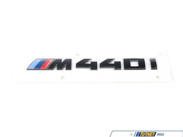 Genuine BMW M Performance BMW M Model Badge - Black High-Gloss - M440i 51142472852