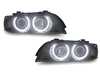 Depo 2001-2003 BMW E39 5 Series Xenon D2SModel UHP LED Angel Halo Projector Headlight & Auto-Leveling PnP-HL-B5-E39-01 View 1