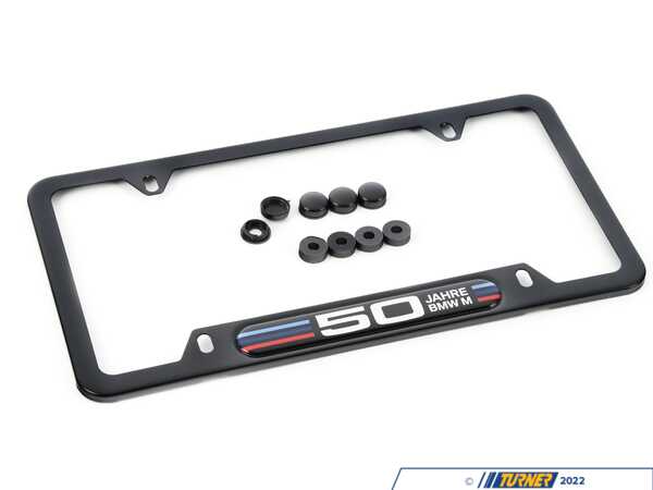 Genuine BMW M Performance BMW 50 Years M License Plate Frame 82115A75DA6