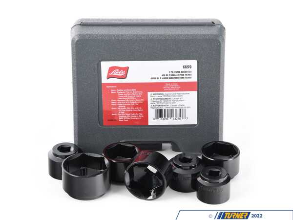 Lisle 3/8" Low Profile Oil Filter Socket Set (24mm-36mm) 13270