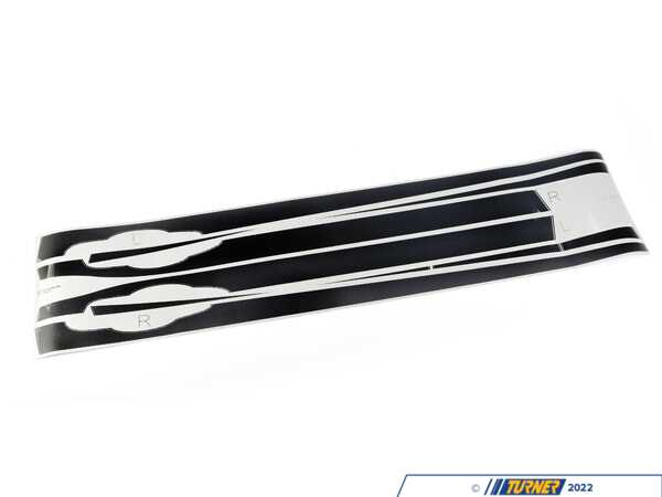 Genuine BMW Black & Grey Racing Strips - F36 51142406751