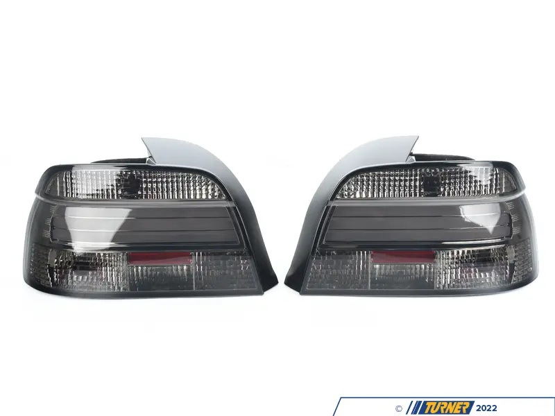 LTE3901GLEDTM - Spec-D LED Tail Lights - Chrome Housing/Smoke Lens