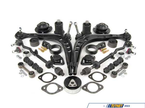 Packaged by Turner Complete Front & Rear Suspension Rebuild Kit  31111137888KT