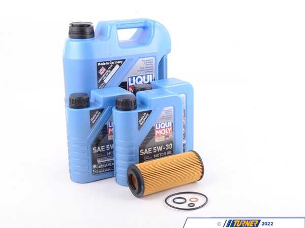 Packaged by Turner Liqui Moly High Tech 5w-30 Oil Change Kit 11427788460-KT