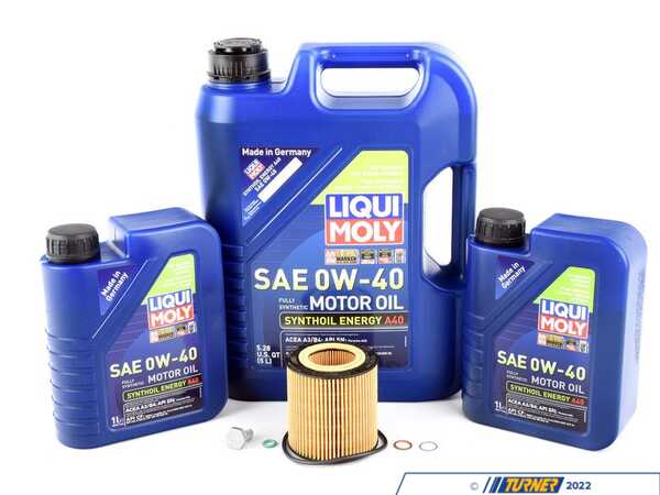 Packaged by Turner Liqui Moly Voll-Synthese Energy Oil Change Kit / Inspection I N54OCILM-KT