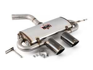 VW GOLF V GTI 2.0 TSi (200 Hp) '05 -> '08 (For GOLF V R32 Rear bumper) Rear exhaust OO100 "Black"