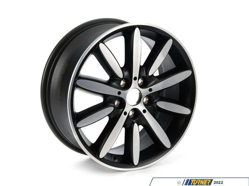 36116855112 - Genuine MINI Black Silver Wheel - 36116855112