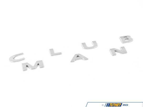 Genuine MINI Rear Lettering "Clubman" 51147376043KT