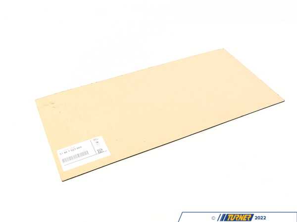 Genuine BMW Genuine BMW Sound Deadener, Door - 51481923969 - E46,E85 51481923969
